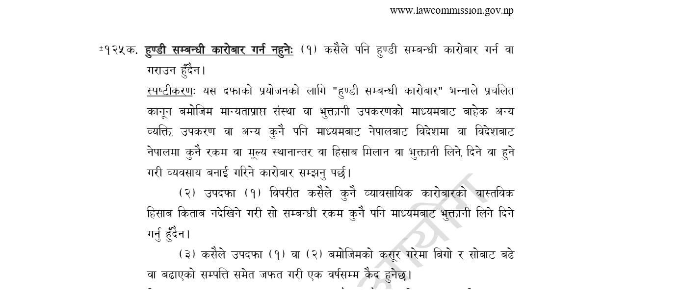 हुण्डीबाट पैसा पठाउँदा कस्तो कानुनी जोखिम? दुई ऐनका सजाय र घरको खाताको दायित्व