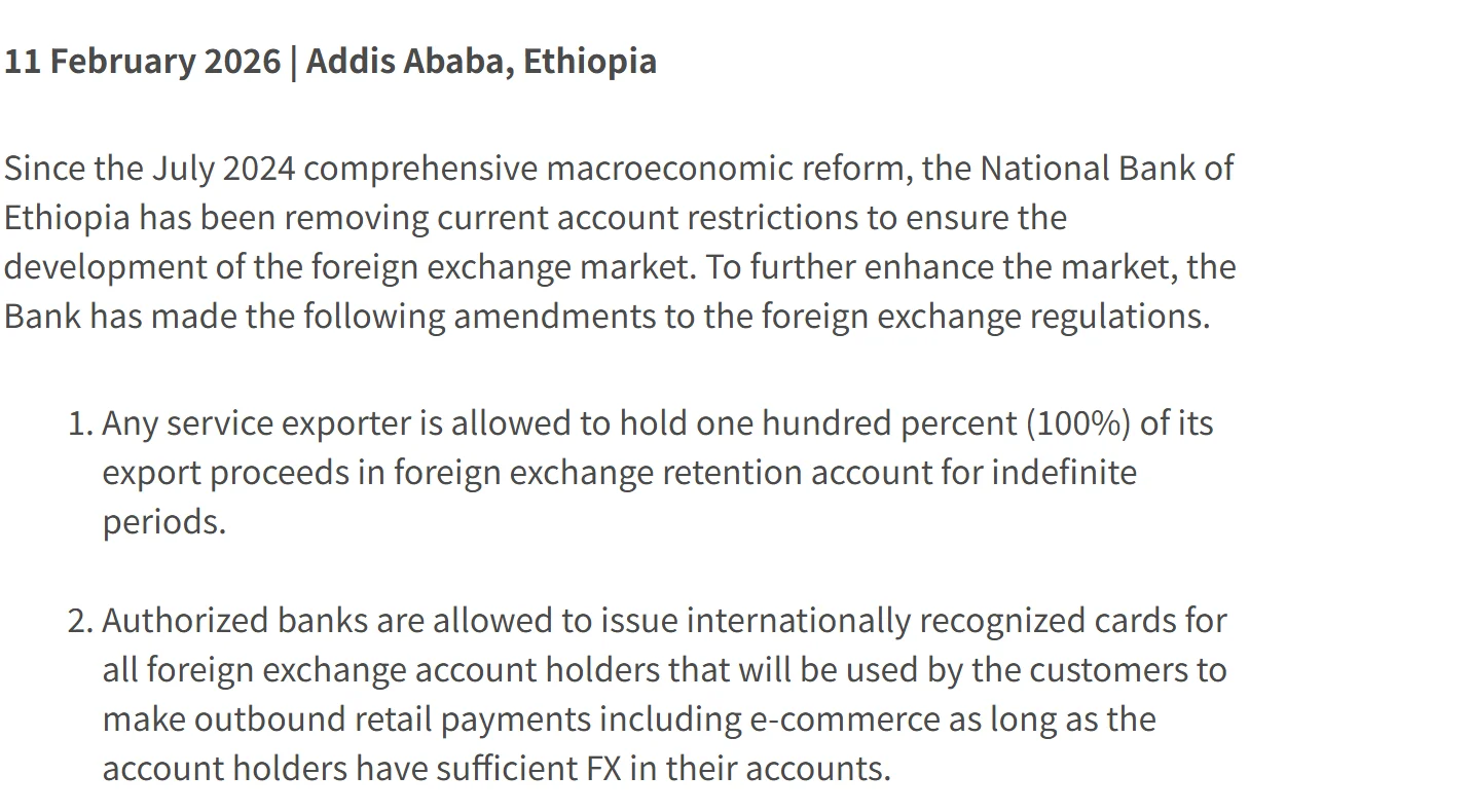 ዓለም አቀፍ ካርድ ለማውጣት ቪዛና ትኬት ያስፈልጋል? የFCY ሒሳብ ባለቤቶች የ2026 ለውጥ