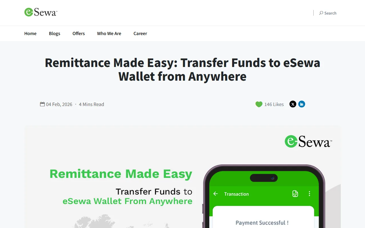 eSewa वा IME Pay मा अन्तर्राष्ट्रिय रेमिट्यान्स लिँदा जाँच्नुपर्ने कुरा
